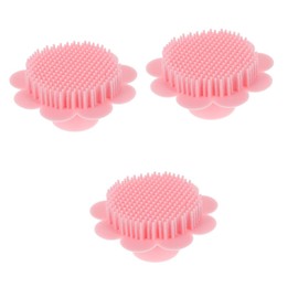 TOVINANNA 3pcs Shower Brush for Bathing Portable Hair Scalp Massager Shampoo Brush for Newborns Food-grade Safe Material Adorable Design Easy to Use and Clean