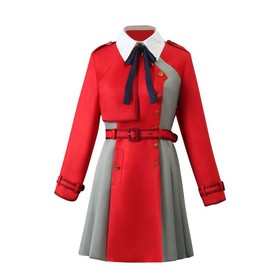 OSIAS Lycoris Recoil Cosplay Costume Outfit Nishikigi Chisato Japanese School Uniform (M)