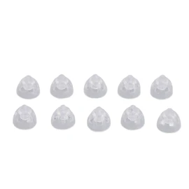 10pcs Sound Amplifier Open Domes Single Layer Washable Reusable Silicone Replacement Ear Plug Tips Domes M 8mm / 0.31in