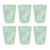 Bella Sleep + Spa Party Cups Reusable BPA-Free Plastic Frost