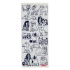 Marushin 6805007600 Lisa Larson Face Towel, 13.4 x 31.5 inches (34 x 80 cm), Sketchdog