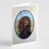 Caroline's Treasures Irish Water Spaniel Greeting Cards and Envelopes Pack