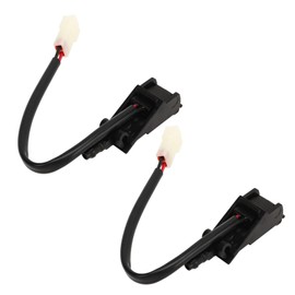 Ymiko Heated Windshield Washer Nozzle,1 Pair Front Windshield Washer Nozzle Heated Anti Crack Rugged Replacement Compatible with MK4, OEM 6E0955986B