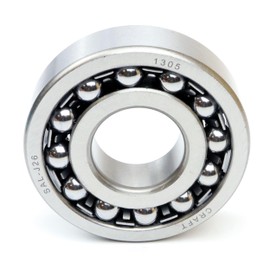 Parts and Parts Self-Aligning Ball Bearing 1305 c3 25 x 62 x 17 mm, DIN 630, High Load Capacity, Durable Self-Retaining Self Aligning Ball Bearings, Low Friction, Ideal for Conveyor Systems