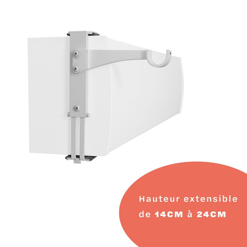 Set of 2 Brackets No Drilling for Side Fixing for