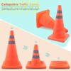Collapsible Traffic Cones, ERKOON 2 Pack 18'' Orange Safety Road