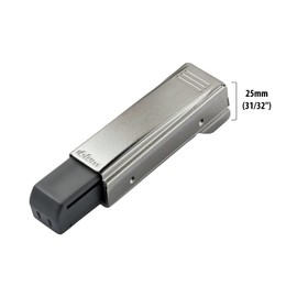 Blum 973A0500.01x5 973A Blumotion Straight Arm Full Overlay Hinge for Doors, Nickel Finish (Pack of 5)