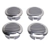 4pcs Stainless Steel Air Vents Louvered Grille Cover Vent Hood