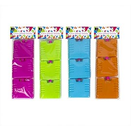 Set of 3 Mini Freezer Blocks, Green, Orange, Blue or Pink