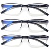 NORPERWIS Reading Glasses Men 3 pack Blue Light Blocking Readers