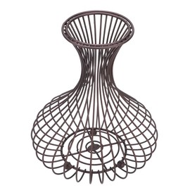 Botella de vino Barril Soporte de corcho Tapón de almacenamiento Soporte de la canasta Colector de corcho de hierro Contenedor de pie Exhibición de corcho de champán