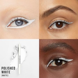 Maybelline New York - Lápiz delineador de ojos Tattoostudio, resistente al agua, de larga duración, blanco pulido, 0.04 onzas