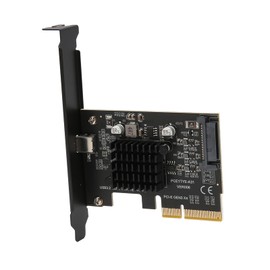 Expansion Card USB Card for PC, USB 3.2 Gen 2 Expansion Card, Type C 20Gbps ASM3242 Main Controller PCIe to USB 3.2 Expansion Card for Desktop PC Case
