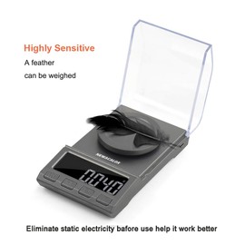Digital Milligram Scale, 100g x 0.001g NEWACALOX Reloading High Precision Jewelry Scale,Portable Jewelry Scale with...