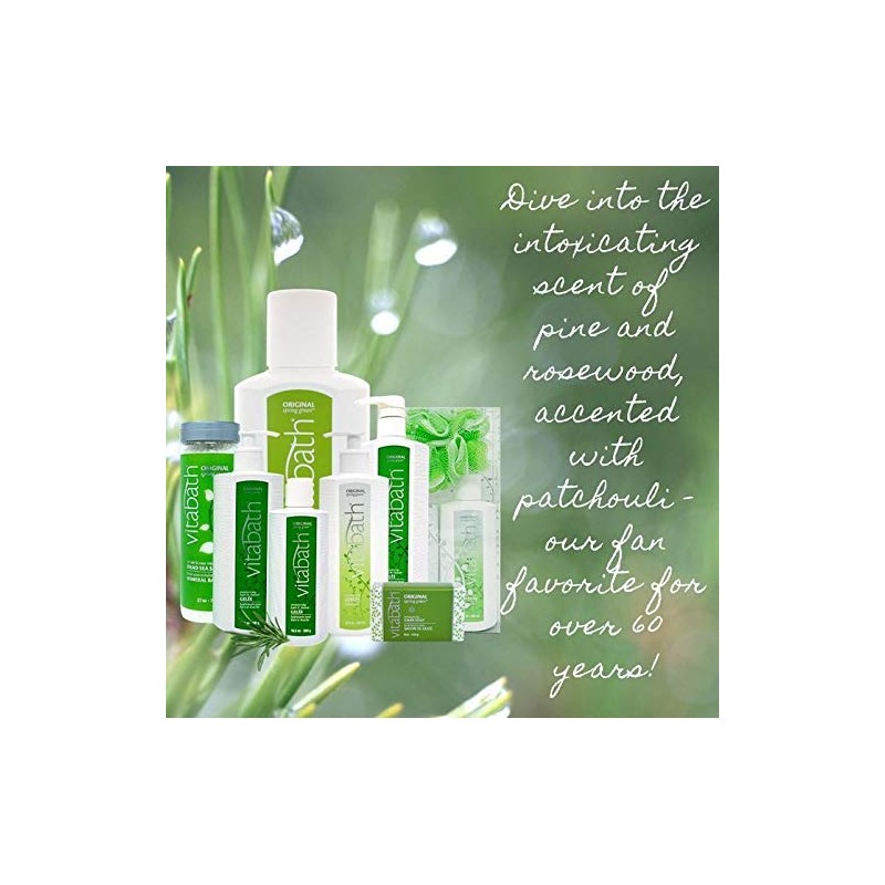 Vitabath Original Spring Green Moisturizing Bath & Shower Gelee-32 oz