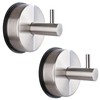 DOJASOHILMI 2PCS Strong Vacuum Suction Cup Hooks - Stainless Steel