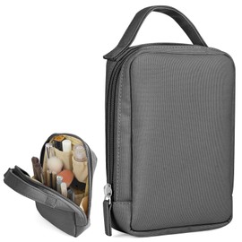 Makeup Pouch, Makeup Pouch, Cosmetic Bag, Makeup Bag, Accessory Holder, Pouch, Women's, Can Store Standing Stand, Waterproof, Lightweight, Multifunctional, Makeup Brush Storage Bag, Wash Bag, Travel