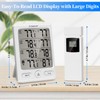Geevon Indoor Outdoor Thermometer Wireless with 3 Remote Sensors, Digital