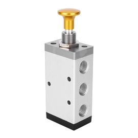 Hand Valve Two Position Five Way Button Valve Aluminum Alloy G1/4 Inch G3/8 Inch(4R310-10 )