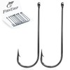 FishTrip 100 Pack Aberdeen Fishing Hooks Freshwater, Long Shank Light
