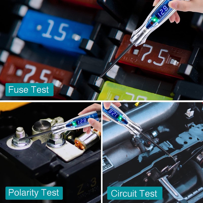 AWBLIN Automotive Test Light 3-60V DC Digital LED Circuit Tester,