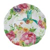 UPware 16 Piece Rose Garden Melamine Dinnerware Sets, Outdoor Dishes