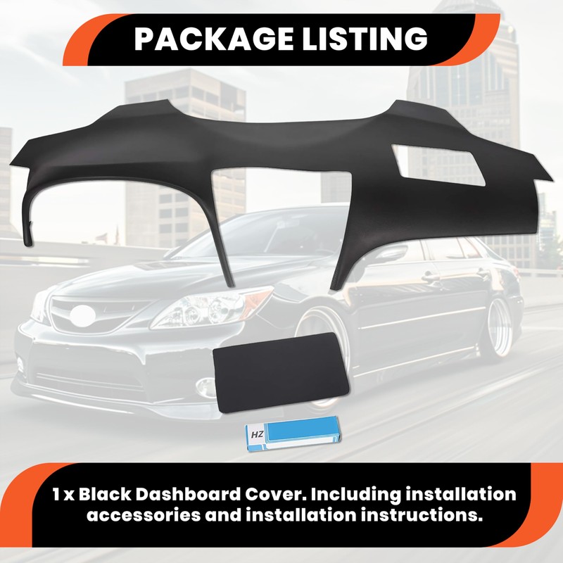Kojem Black Dashboard Cap Cover Replacement Compatible with 2007-2011 Toyota