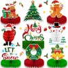 Qpout 9 PCS Christmas Centerpieces for Tables, Christmas Table Centerpieces,