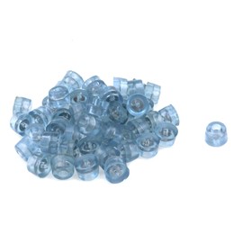 Semetall Round Rubber Feet 50 Pack Soft Cutting Board Rubber Feet Small Clear Pads for Furniture Electronics and Appliances,21mmx14mm(0.83"x0.55" DxH)