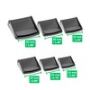4 Pcs Black Plastic Clamp Buckles for 15mm Wide Webbing