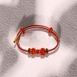 Viwind Tibetan Lucky Bracelet for Women Lucky Charm Bracelet Braided Tibet Style Adjustable Wrist Bracelet Red Bracelet Rope Bracelets, Polyester fibre