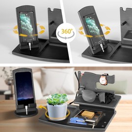 Christmas Birthday Gifts for Men Wood Phone Docking Station Mens Gifts for Christmas Dad Gifts for Fathers Day Birthday Gifts for Him Bedside Organiser Gifts for Dad Husband Xmas Presents for Men