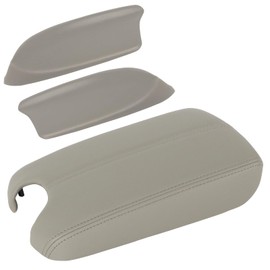 LELEHOKA Center Console Cover & Front Door Panels Armrest Replacement for Honda Accord 2008 2009 2010 2011 2012 Grey