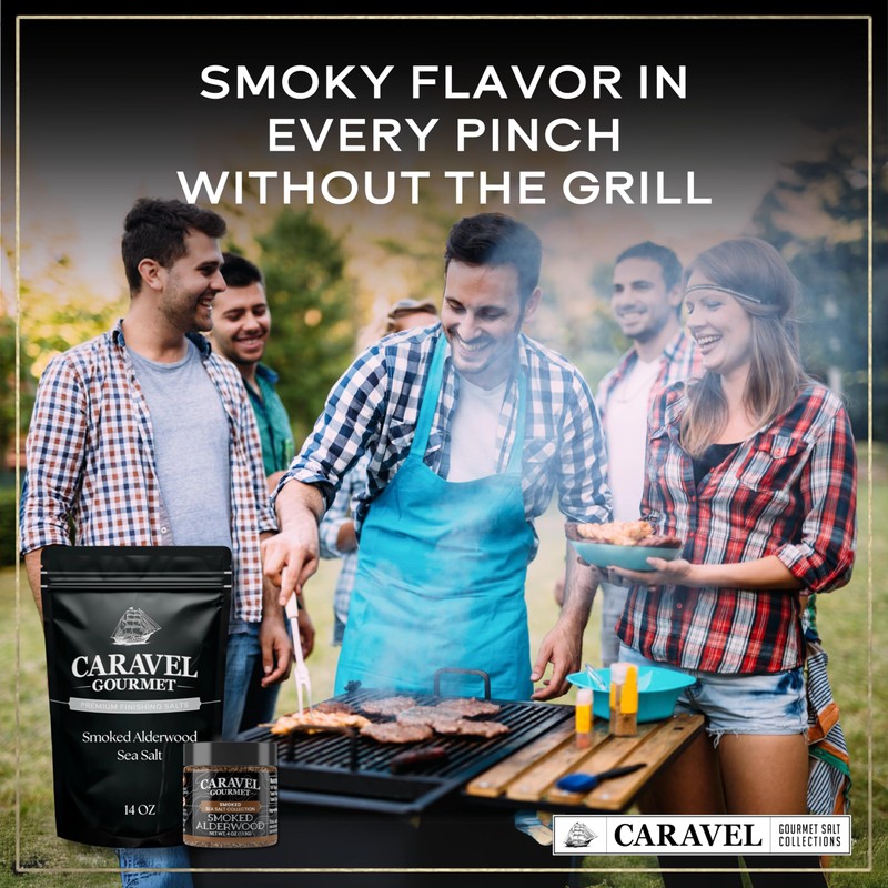 Smoked Alderwood Sea Salt for Cooking or Finishing – Coarse