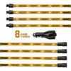 Amber 8pcs 24in tubes Three Mode LED Undercar Neon Accent