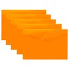 eco-eco A5 50% Recycled Transparent Press Stud Popper Wallet, Plastic