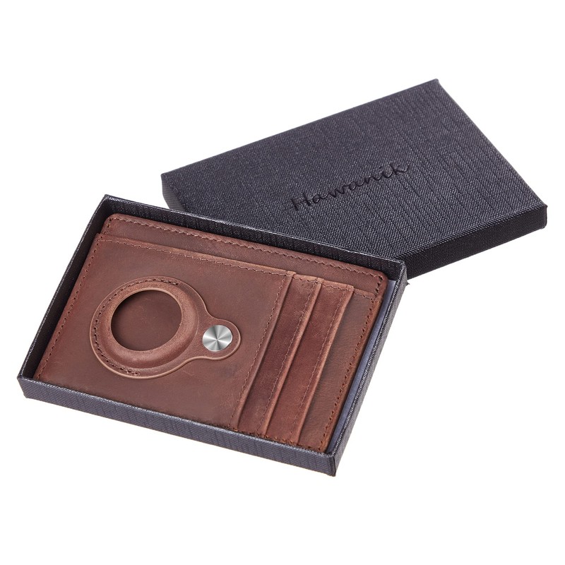 Hawanik Slim Minimalist Front Pocket Air Tag Wallet, Mens Wallet
