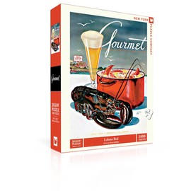 New York Puzzle Company - Gourmet Magazine Lobster Boil - 1000 Piece Jigsaw Puzzle for Adults by Henry Stahlhut