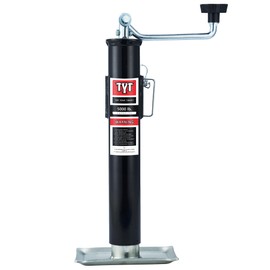 TYT 5000lbs Weld-On Pipe-Mount Swivel Trailer Jack,10 Inches Vertical Travel, Trailer Jacks Retracted Height 11-21/25 inches, Extended Hight 21-21/25 inches