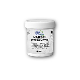 Marble Etch Remover Polishing Powder – 4 oz | Removes Light Etching from Acid Damage in Under 2 Minutes | for Marble, Limestone, Travertine & Other Calcite Stones | Easy to Use, No Tools Required
