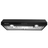 SNDOAS 600CFM 30inch Under Cabinet Range Hood Black Painted Kitchen