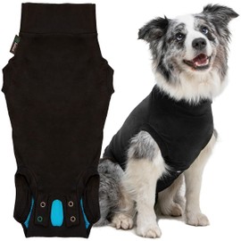 Suitical Recovery Suit for Dogs, Black, XS