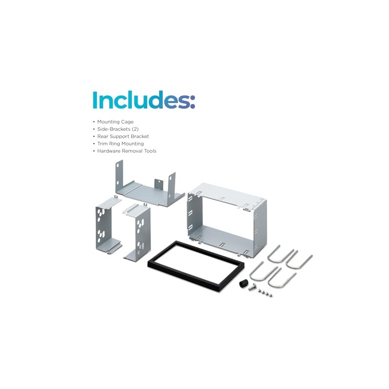Pioneer ADT-VA133 2 DIN Installation Kit, Includes Flush Mount Cage,