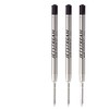 Mitsubishi Pencil Jet Stream Refill, SXR-600-07-24, 0.7mm, Black, 3 Pack