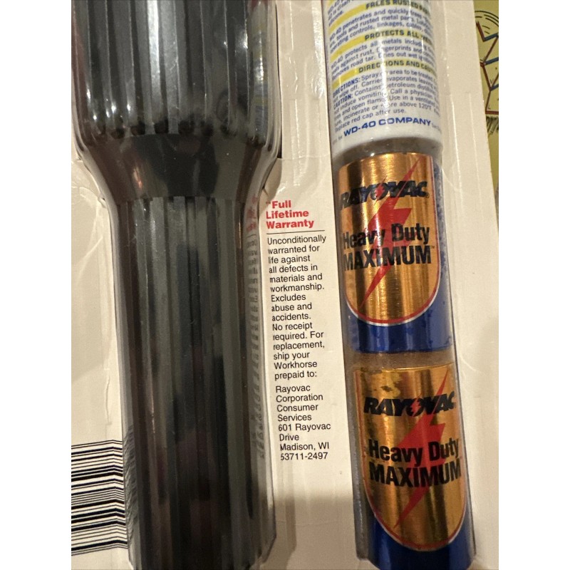 Rayovac NEW PROMO RayOVac Workhorse Flashlight+2D Batteries+WD-4
