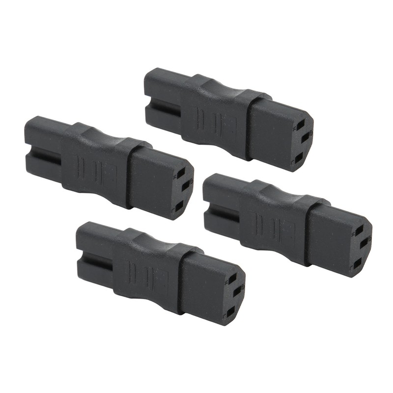 4pcs IEC320 C13 to IEC320 C15 Power Adapter Professional Standard