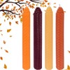 DEYBBY 8" Hand-Rolled Beeswax Taper Candles 4 Pack Cone Top,Pure