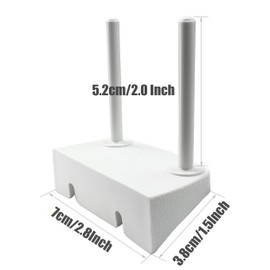 Fbshicung Double Spool Pin with Base Thread Stand Embroidery Machines Parts for Singer 1304 1408 Prelude 1408 Promise 1409,1512