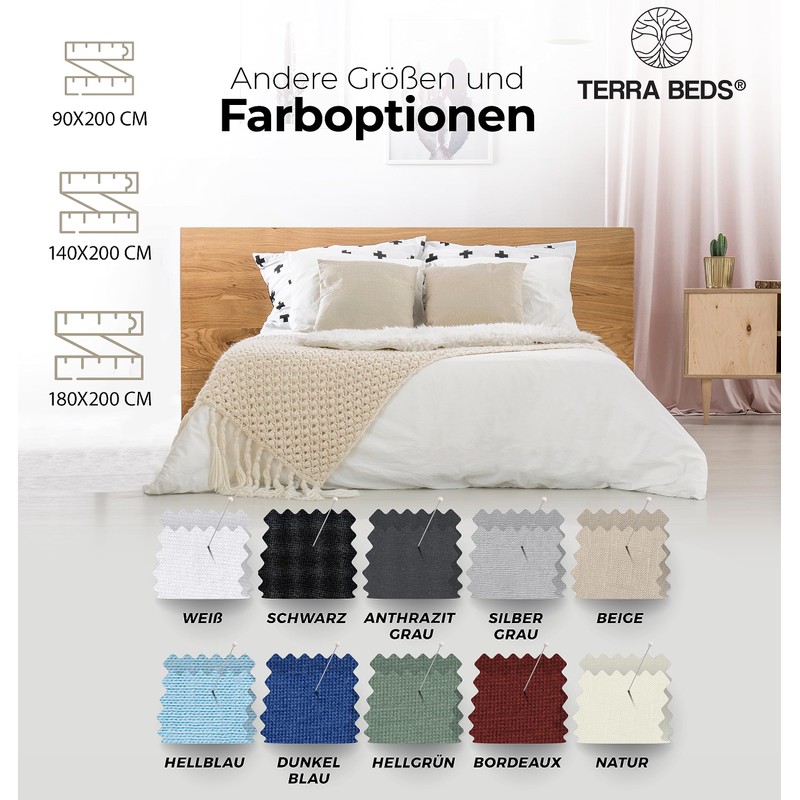 Terra Beds Premium Fitted Sheet - Flat Sheet 90 x