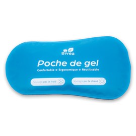 1 x ergonomisch geformtes Gelbeutel für Bad | warm & kalt | groß | Bivea